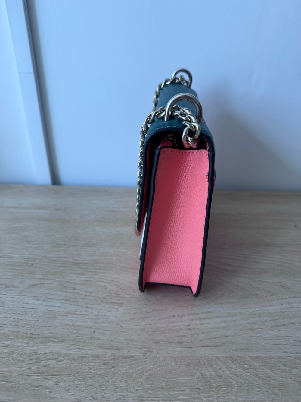 kate spade Teal, White & Pink Leather Colorblock Crossbody - Picture 5 of 5